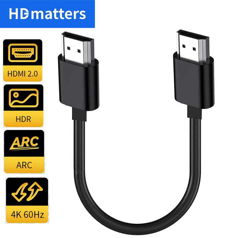 Hdmi Cable 2.1 - Cable HDMI 2,0 ultracorto 4K 60Hz