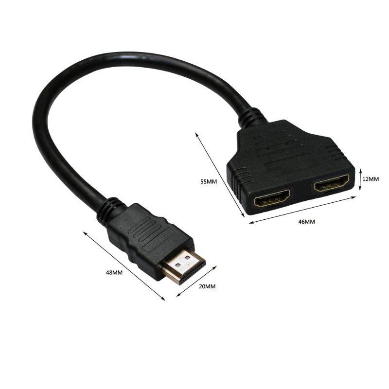 Cable adaptador HDMI 1/2 doble - Hdmi Cable 2.1 reseña y precio