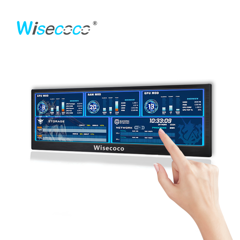 Wisecoco-Monitor portátil 4K d - Gaming Console Car reseña y precio