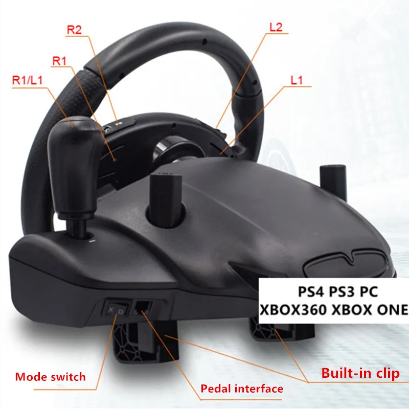 PS 4 3 PC Racing Game Steering - Gaming Console Car reseña y precio